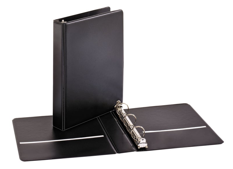 Tops Cardinal Mini Round Ring Binder, 1-Inch, 8-1/2-Inch x 5-1/2-Inch, Black (07201) - Image 2